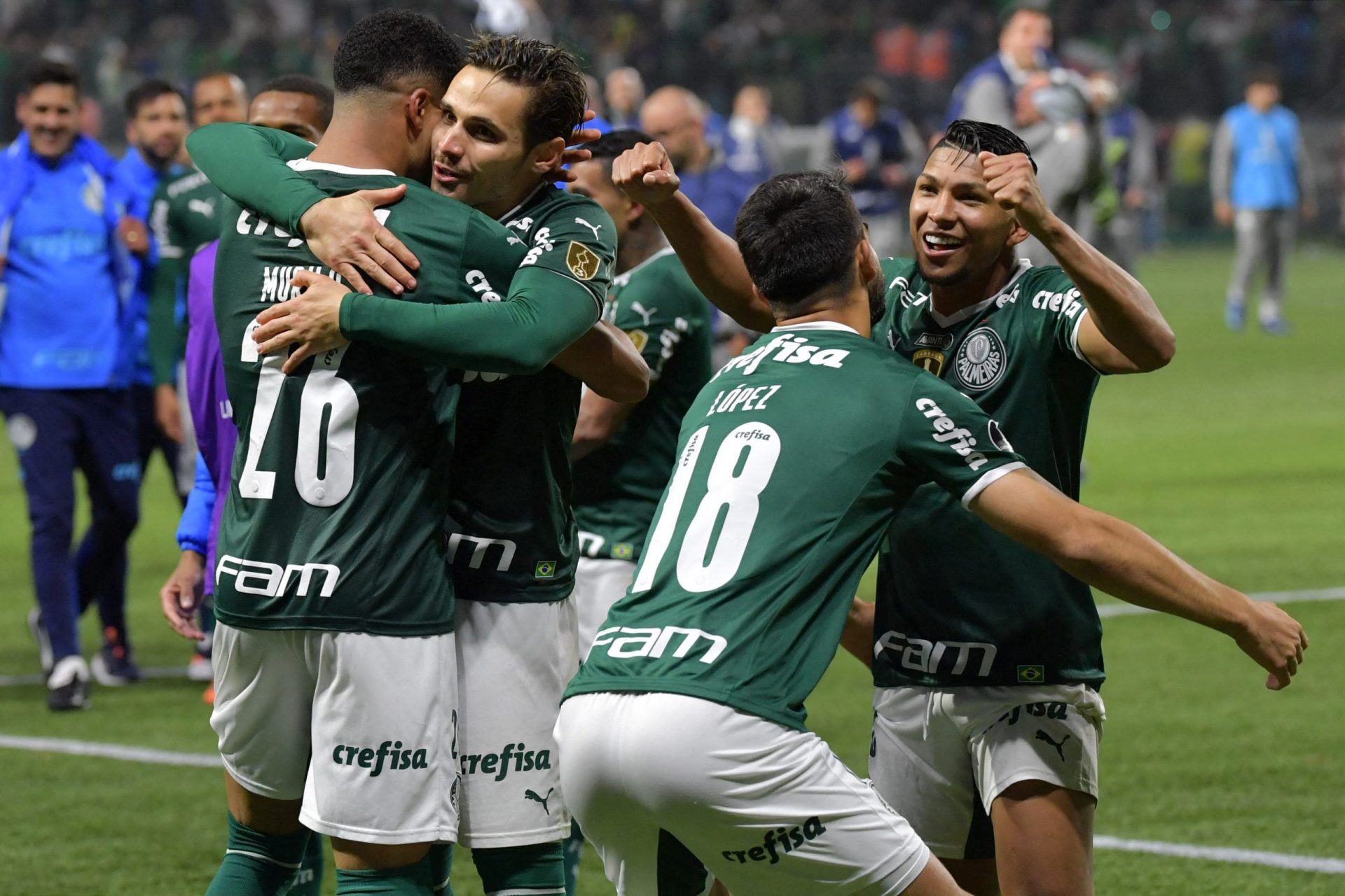 El bicampeón Palmeiras se metió en semifinales